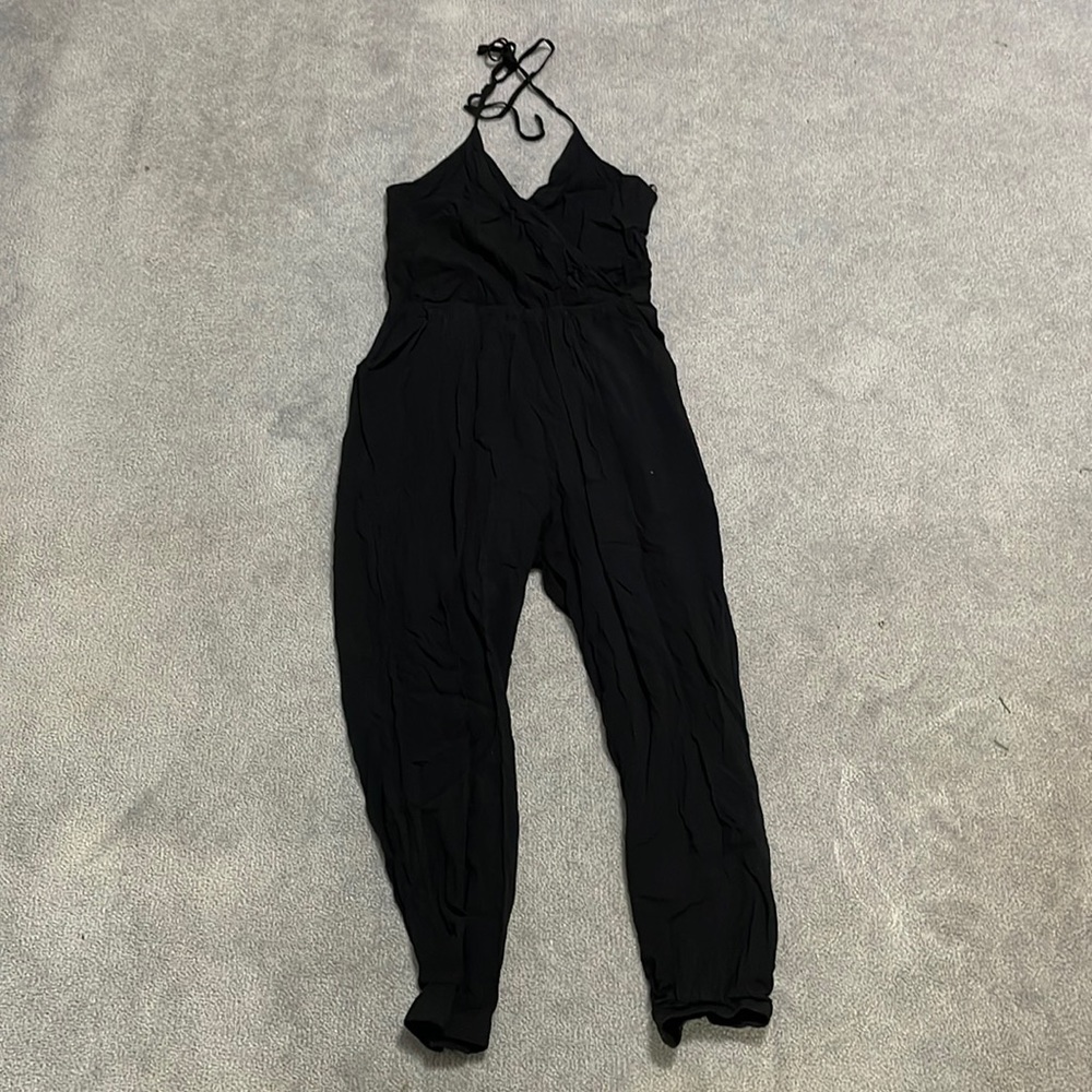 Lulus Black Halter Jumpsuit